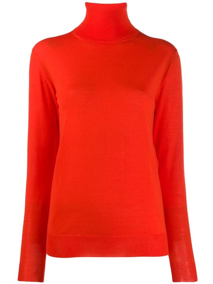 Stella Mccartney Loose Fit Polo Neck - Red