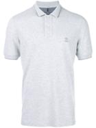Brunello Cucinelli Logo Embroidered Polo Shirt - Grey