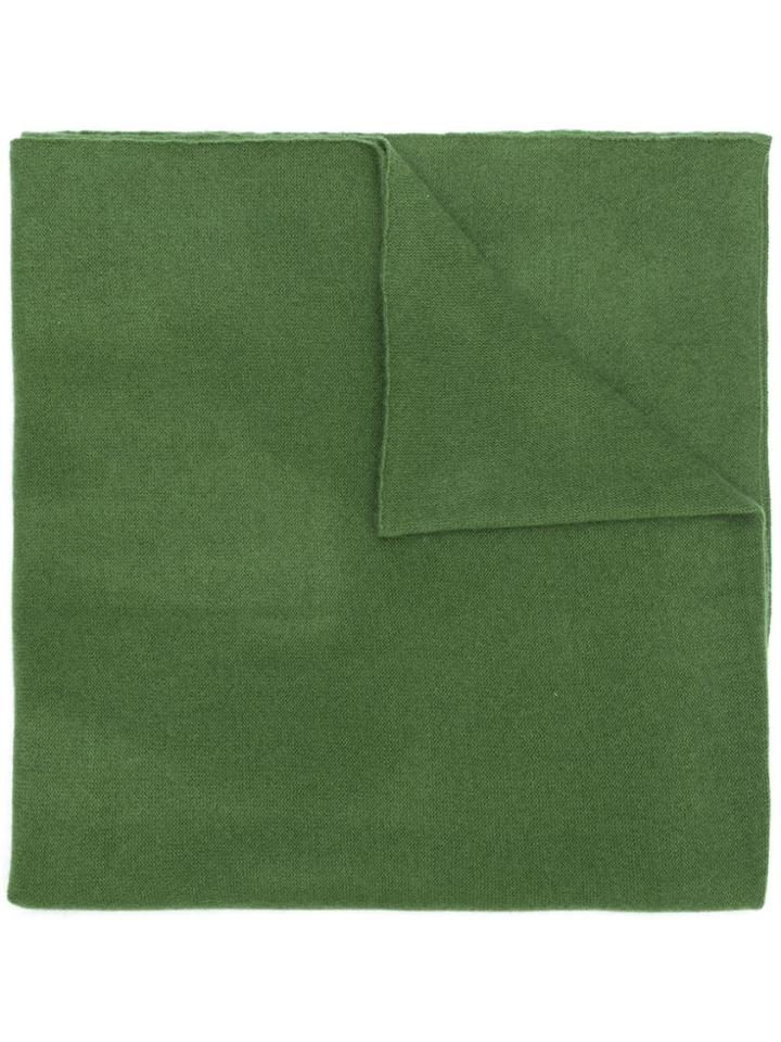 Holland & Holland Long Cashmere Scarf - Green