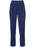 Adam Lippes High-waisted Slim Trousers - Blue
