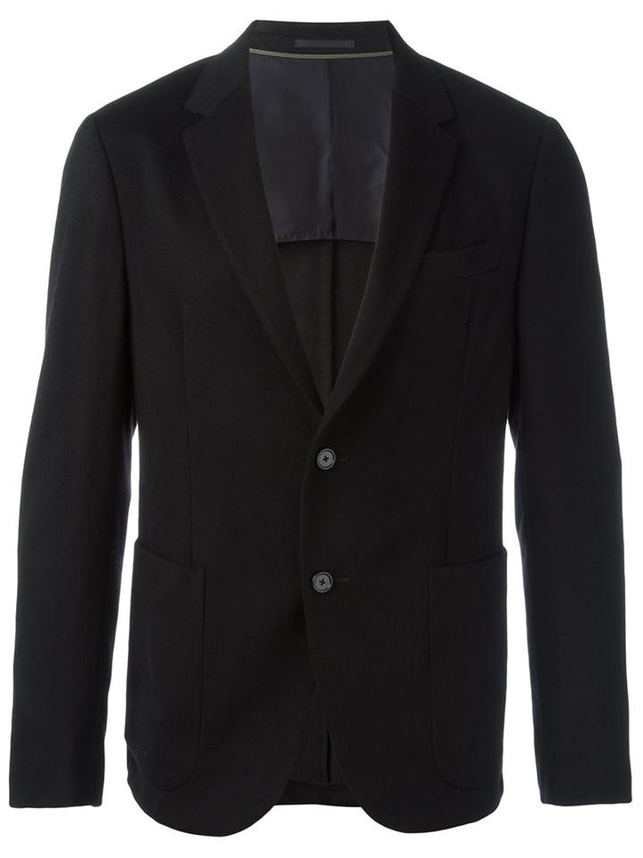 Z Zegna Classic Blazer, Men's, Size: 52, Black, Cupro/camel Hair/wool