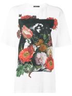 Alexander Mcqueen Floral-print T-shirt - White