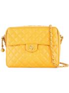Chanel Vintage Front Flap Shoulder Bag - Yellow