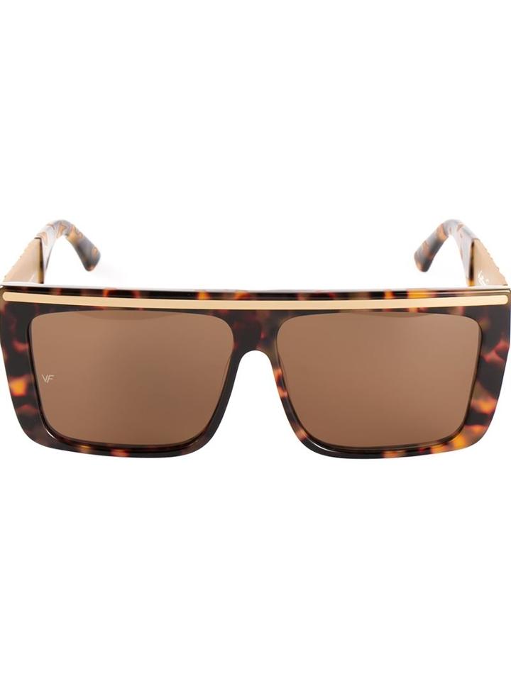 Vintage Frames 'love/hate' Sunglasses, Adult Unisex, Brown, Acetate