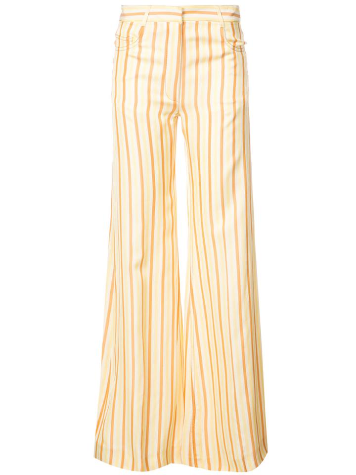 Sonia Rykiel Long Striped Trousers - Yellow & Orange