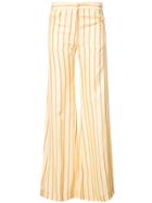 Sonia Rykiel Long Striped Trousers - Yellow & Orange