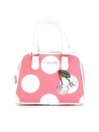 Simonetta Polka Dot Shoulder Bag, Girl's, Pink/purple
