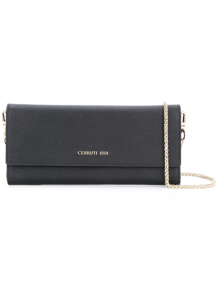Cerruti 1881 Fold Over Cross Body Bag - Black