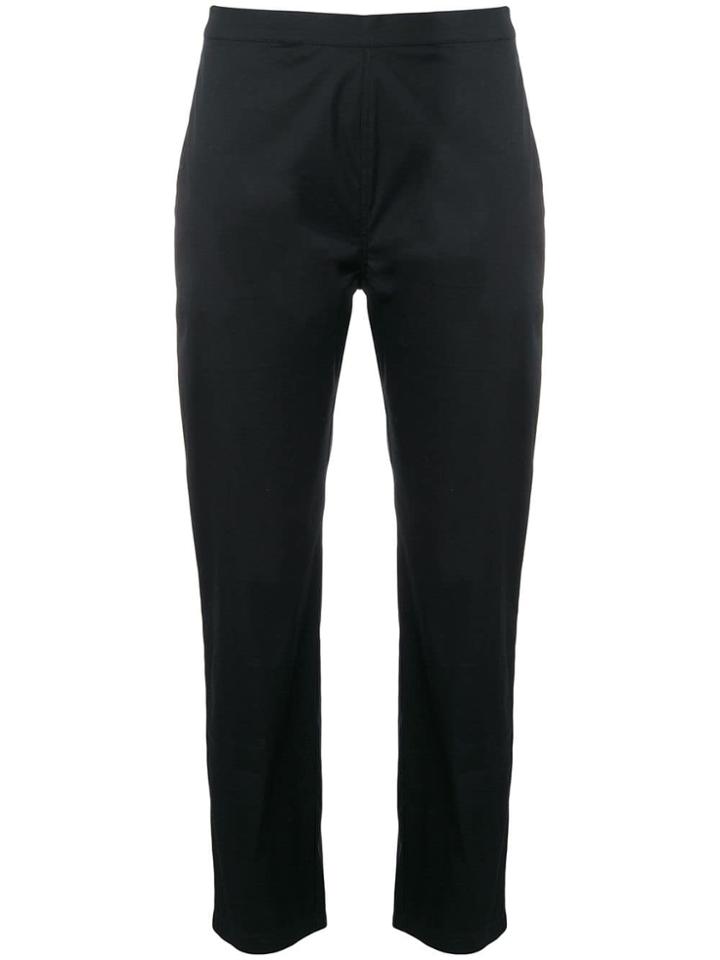 Twin-set Slim Cropped Trousers - Black
