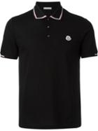 Moncler Logo Polo Shirt, Men's, Size: S, Black, Cotton