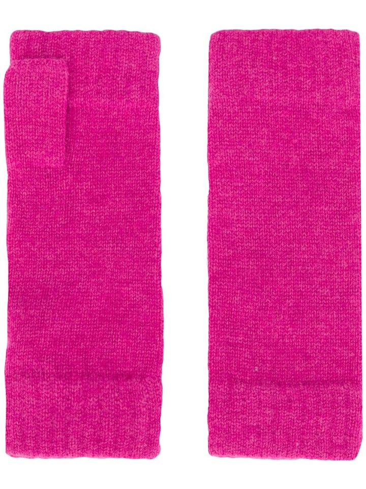 N.peal Fingerless Gloves - Pink