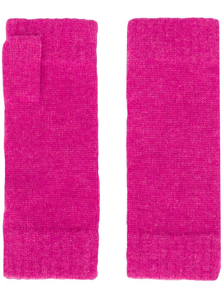 N.peal Fingerless Gloves - Pink