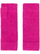 N.peal Fingerless Gloves - Pink