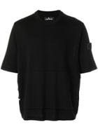 Stone Island Shadow Project Short Sleeved Zip Jumper - Black