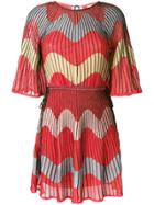 M Missoni Embroidered Flared Dress