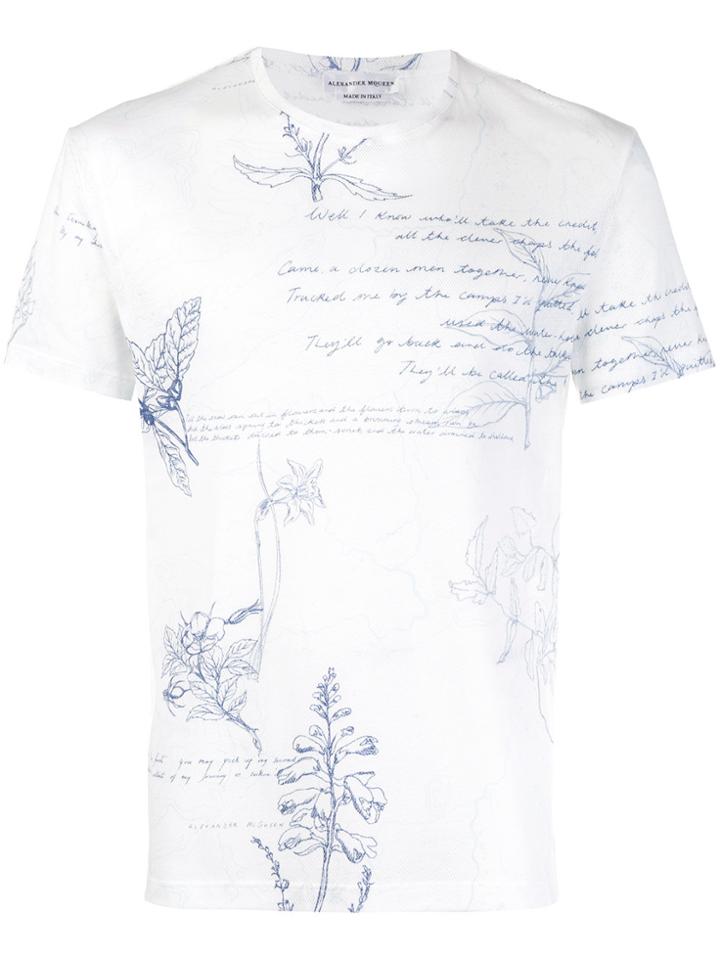 Alexander Mcqueen Explorer Print T-shirt - White