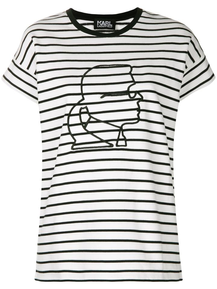 Karl Lagerfeld Karl Head T-shirt - White