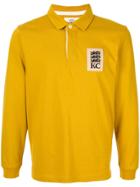 Kent & Curwen Long Sleeve Polo Shirt - Yellow