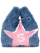 Simonetta Ravizza Mini Furrissima Holly Tote - Blue