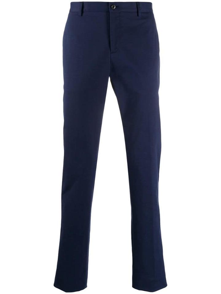 Etro Floral-print Polo Shirt - Blue