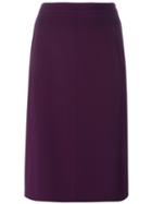 Mugler Back Zip Skirt, Women's, Size: 40, Pink/purple, Polyester/spandex/elastane/acetate/viscose
