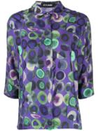 Styland Dotted Shirt - Purple