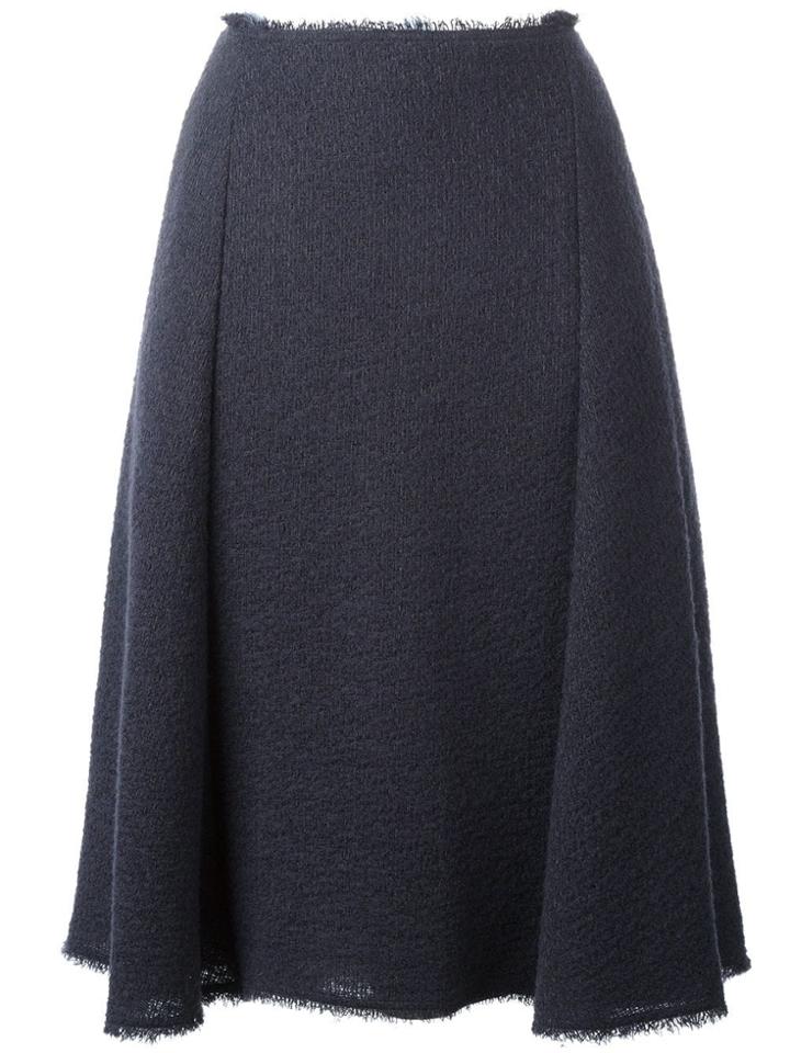 Nina Ricci A-line Midi Skirt - Grey