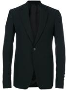 Rick Owens - One Button Blazer - Men - Cotton/cupro/viscose/virgin Wool - 50, Black, Cotton/cupro/viscose/virgin Wool