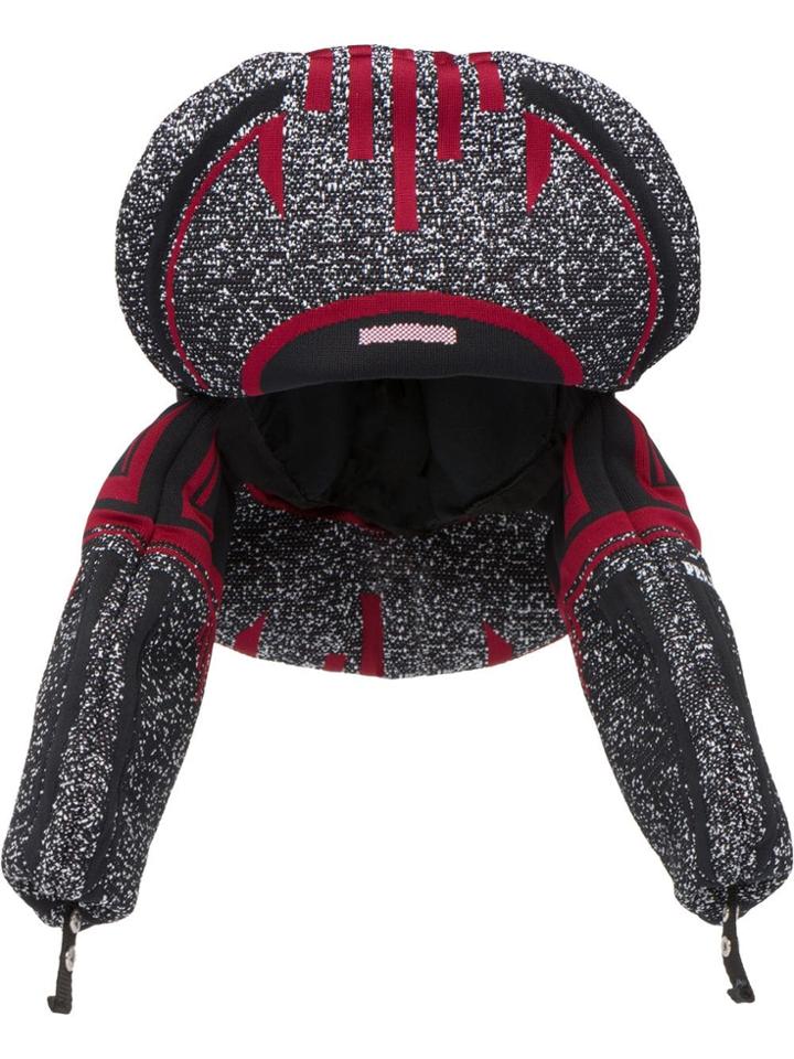 Prada Padded Jacquard Hat - Black