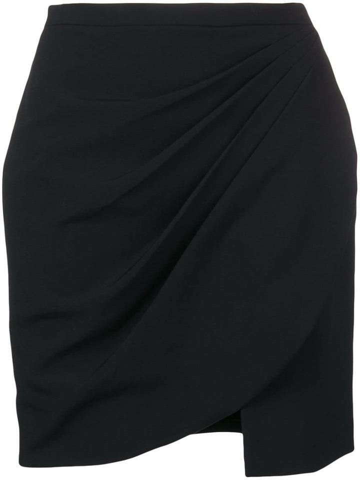 Wandering Wrap Mini Skirt - Black