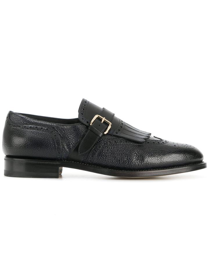 Santoni Classic Monkstrap Shoes - Blue