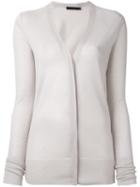 Calvin Klein Collection - V-neck Cardigan - Women - Cashmere - S, Pink/purple, Cashmere