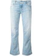 The Seafarer Bootcut Cropped Jeans, Women's, Size: 25, Blue, Cotton/polyester