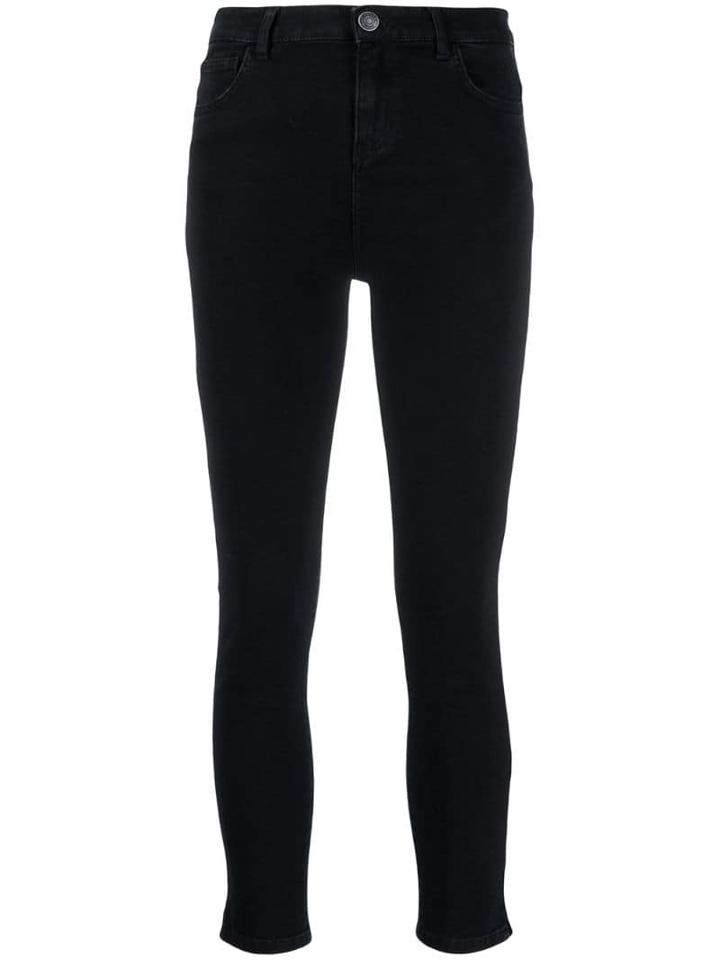 Twin-set Cropped Skinny-fit Jeans - Black