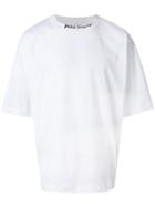 Palm Angels - Logo Neck T-shirt - Men - Cotton/spandex/elastane - L, White, Cotton/spandex/elastane