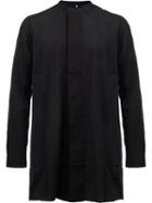 Ziggy Chen Concealed Fastening Shirt, Size: 52, Black, Cotton