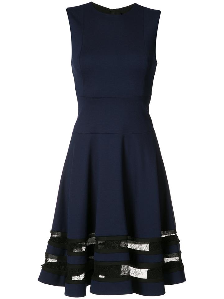 Jason Wu Lace Trim Dress, Women's, Size: 8, Blue, Rayon