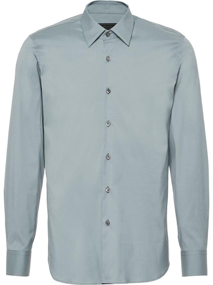 Prada Slim-fit Stretch Shirt - Grey