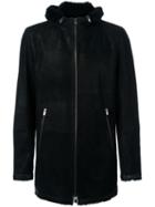 Drome Zipped Shearling Coat, Men's, Size: Xl, Black, Sheep Skin/shearling
