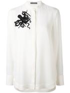 Alexander Mcqueen Octopus Embellished Shirt - White