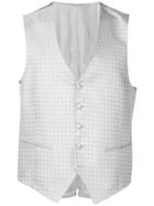 Paoloni Patterned Waistcoat - Silver