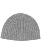Pringle Of Scotland Knitted Beanie Hat - Grey