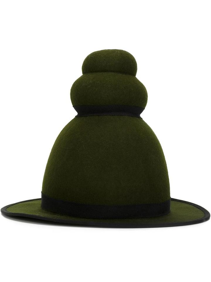 Henrik Vibskov Felt Top Hat, Adult Unisex, Size: 58, Green, Wool