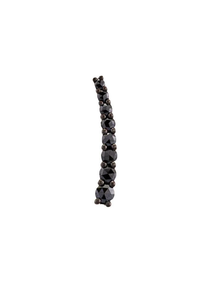 Alinka Dasha Black Diamond Left Side Small Slider Earring - Metallic