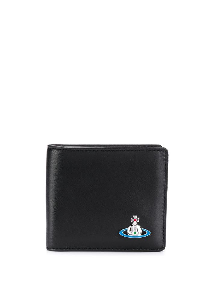 Vivienne Westwood Orb Symbol Embellished Wallet - Black