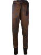 Ann Demeulemeester Floral Print Tapered Trousers