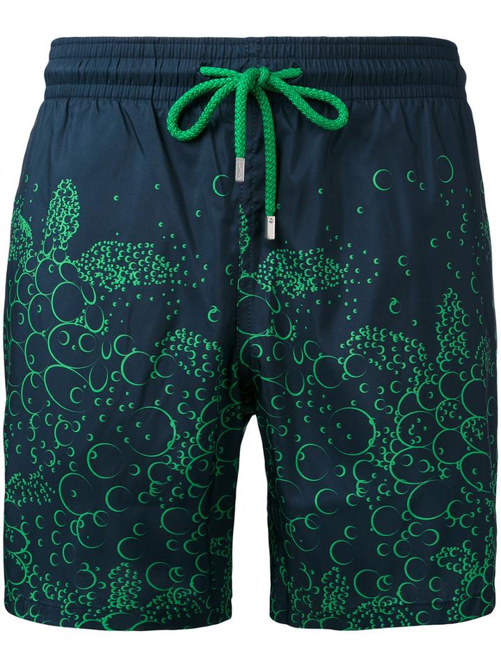 Vilebrequin - Bubble Print Swim Shorts - Men - Cotton/polyester - Xl, Blue, Cotton/polyester