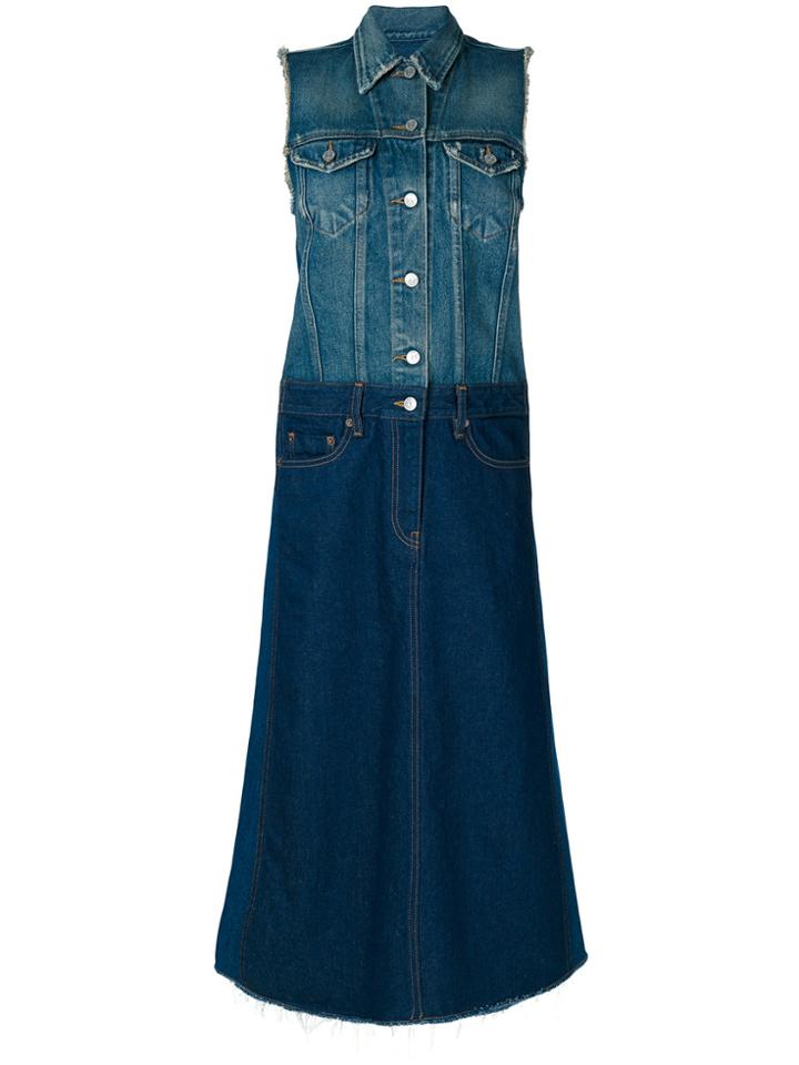 Mm6 Maison Margiela Overall Dress - Blue