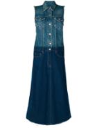 Mm6 Maison Margiela Overall Dress - Blue