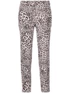 Marc Cain Leopard Print Trousers - Black